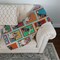 Edge Collections - 50" x 60" - Multicolor - Merle Welsh Cardigan Corgi Quilted Blanket - 1 Piece